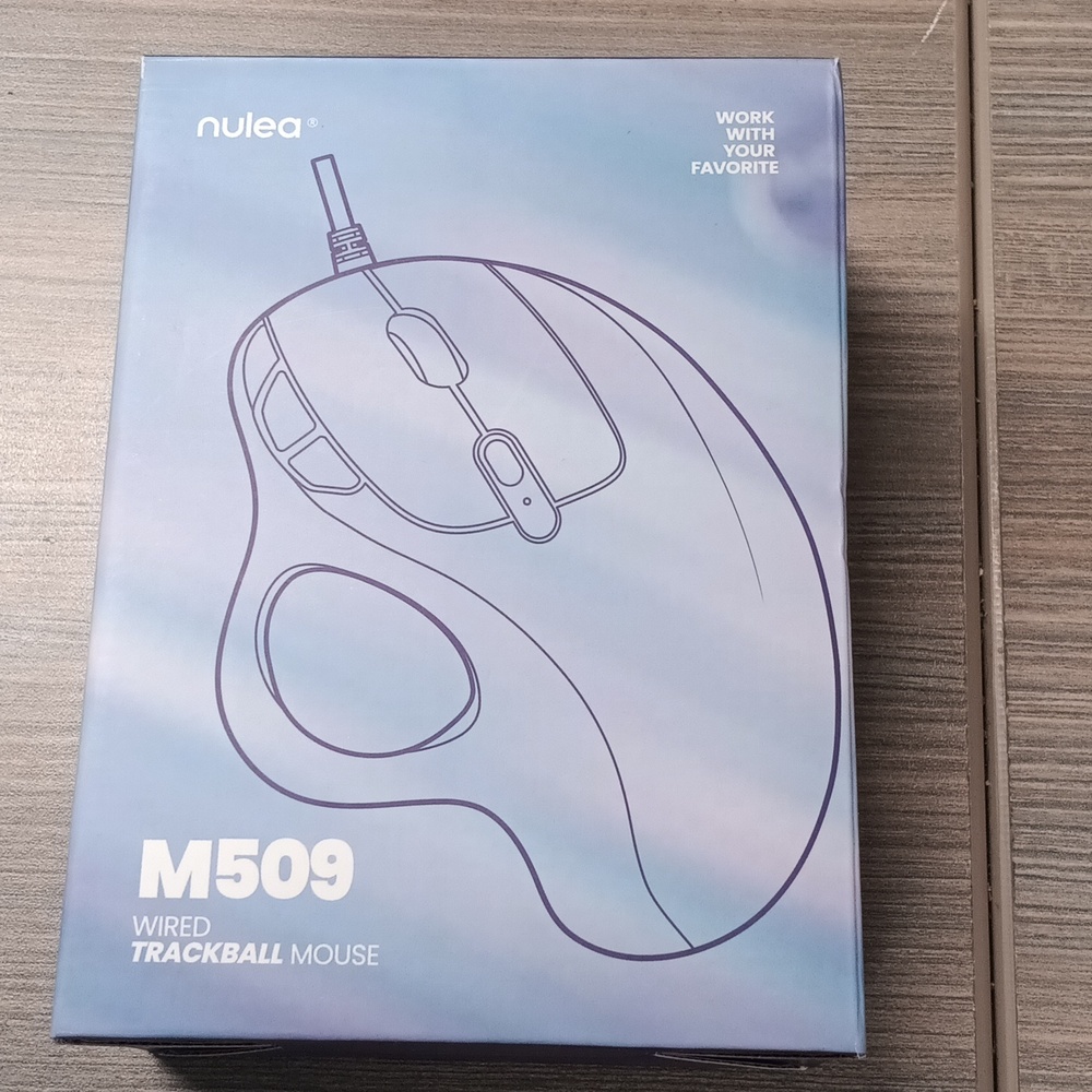 Black Wired Trackball Mouse